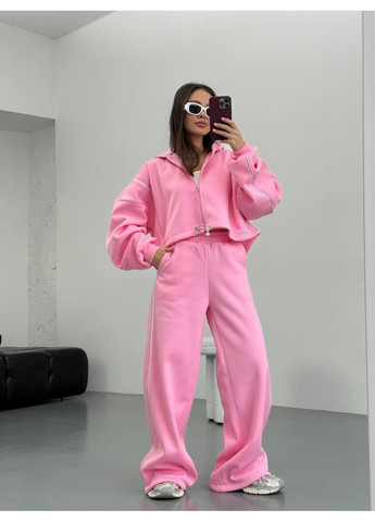 Жіночий спортивний костюм на флісі oversize з короткою кофтою Nositi 1870-13-500 (371641104)