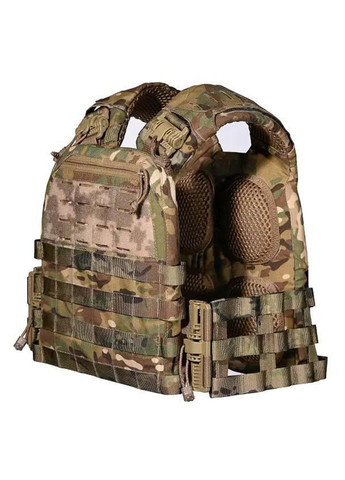 Тактическая плитоноска M6 без подсумков с быстрым сбросом (без плит) Мультикам No Brand (332635634)