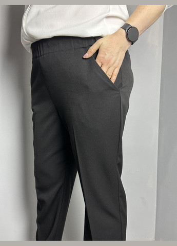 Женские брюки чёрные зауженные к низу MKJL1108-2 Modna KAZKA (277159916)