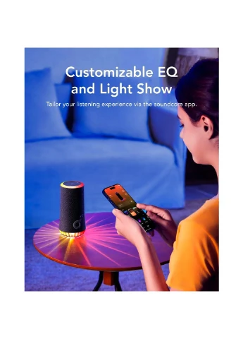Портативна акустика Anker Glow Black (A3166G11) [135175] Soundcore (399209294)