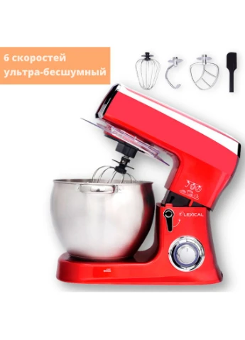 Планетарний міксер 3 в 1 тістоміс LMB-1803 червоний 1500Вт (LMB-1803_3467) Lexical (392924573)