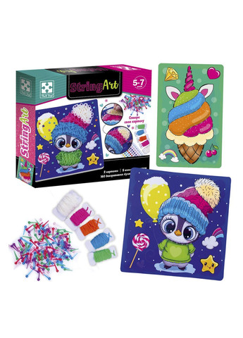 Набір для творчості Стрінг Ласунчик колір різнокольоровий ЦБ-00283624 Vladi toys (365699740)