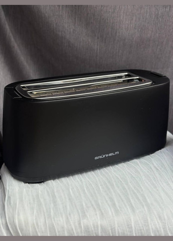 Тостер для хліба на 4 відділення GTR020BL тостерниця 7 ступенів прожарювання з функцією розморожування 1400Вт Чорний Grunhelm (328262078)