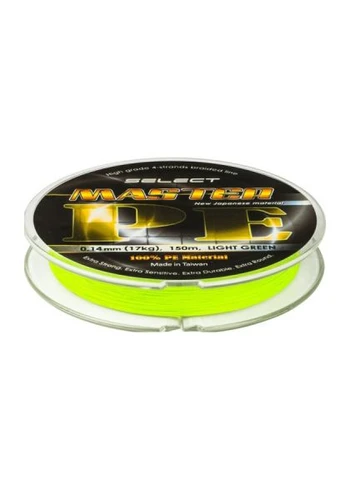 Шнур Master PE 150m 0.08мм 11кг (1870.01.50) Select Master PE 150m салатовый 0.08мм 11кг (401154870)