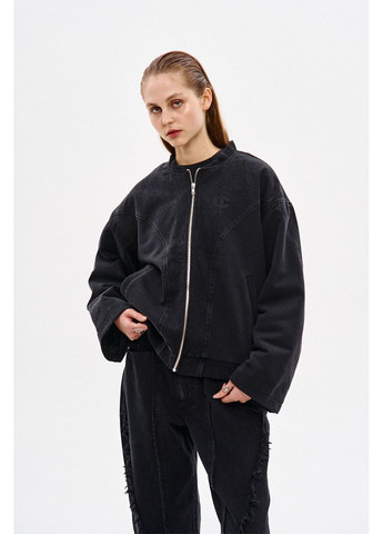 Бомбер NCTRNL из денима "Виксен", черный ТУР (366740738)