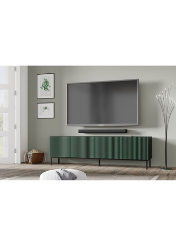 Тумба під телевізор у вітальню Ravenna F 200 4D зелена Bim Furniture (291124659)