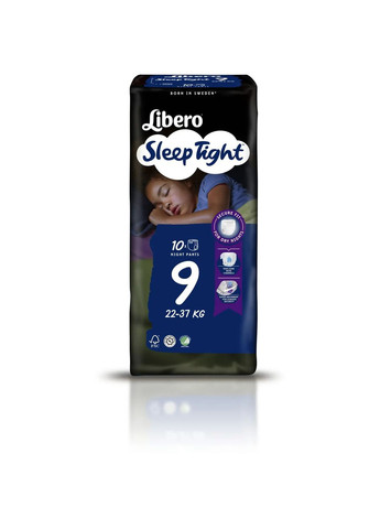 Подгузники-трусики Sleep Tight 9 (22-37 кг), 10 шт. Libero (327223291)