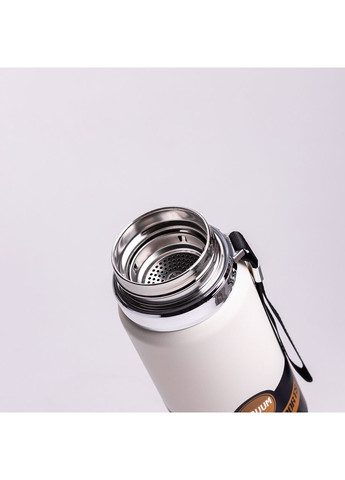 Термос Vacuum Sportsна с датчиком температуры 1 л белый Jooki (358706401)