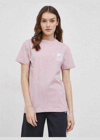 Розовая футболка Fila