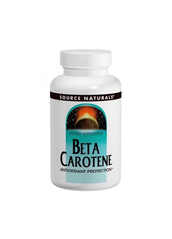 Витамины и минералы Beta Carotene 25000 IU, 100 капсул Source Naturals (293477276)