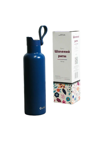 Термос питний Божевільний ритм GT131 750 мл синій Gusto (360642363)