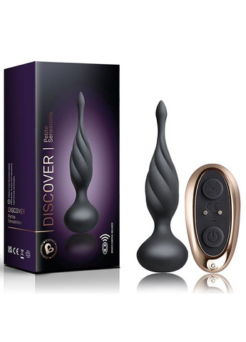 Анальна вібропробка Rocks Off Petite Sensations Discover Black вібратор для анальної стимуляції Rocks-Off (298474262)