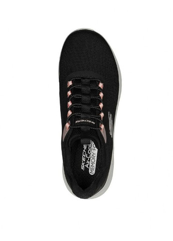 Черные всесезонные женские кроссовки 150041-bkpk черный ткань Skechers