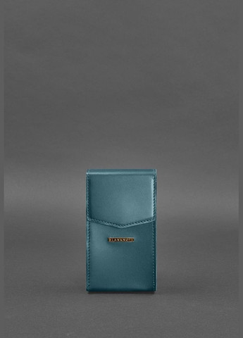 Вертикальная женская кожаная сумка Mini поясная/кроссбоди зеленая (A-026709) BlankNote (327874134)