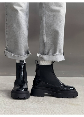 Зимние зимние челси из лакированной кожи Helen