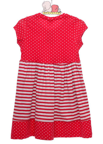 Червона сукня смужка в горошок для дівчинки червона 98 см (50435) BABYKROHA (323469860)