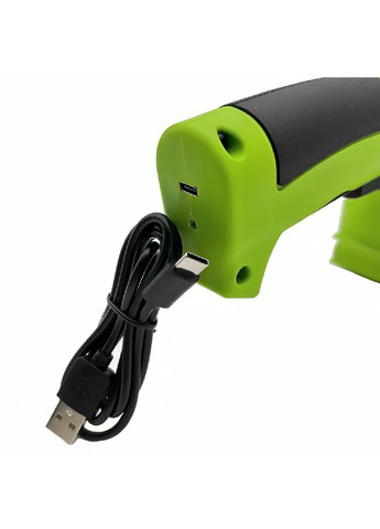 Садовый аккумуляторный кусторез электроножницы триммер с работой от USB насадками 2 штуки для травы кустов 2000mah (480336-Prob) Unbranded (333799847)