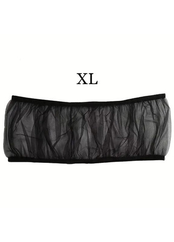 Сетка для клетки попугая, защита от мусора на клетку, размер на периметр до 150-200 см, черная No Brand (370290182)