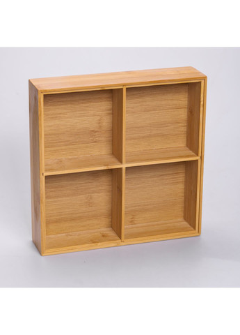 Менажниця бамбукова квадратна з кришкою 25*25*11 см Yiwu (361113469)