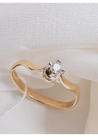 Золота какблучка з діамантом (16р) 140722-7к No Brand (369966585)