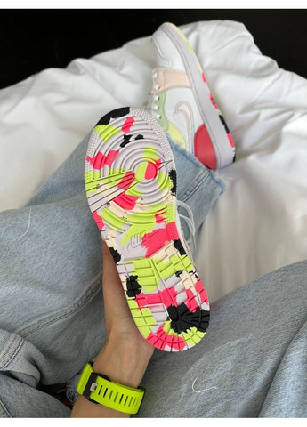 Комбіновані Осінні кросівки чоловічі nike air jordan 1 retro ember glow найк аір джордан No Brand