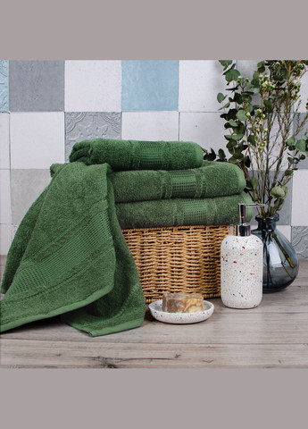 Aisha полотенце махровое royal зеленое зеленый производство -