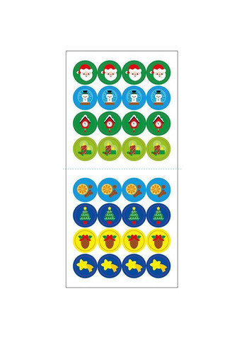 Мозаїка з наліпок для малюків "Санта" 166068, 8 сторінок Ranok Creative (366421394)