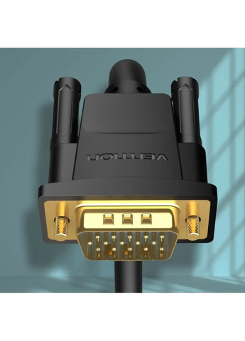 Кабель VGA(3+6) Male to Male Cable with ferrite cores 3M Black () () Vention DAEBI (372676457)