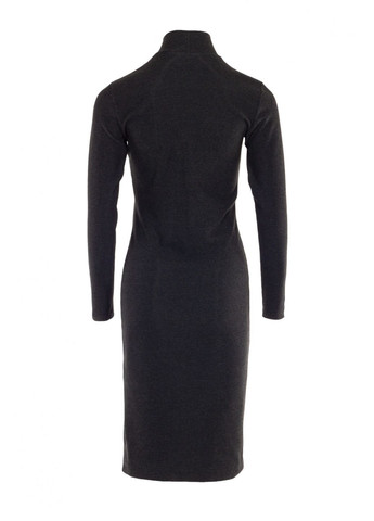 Темно-сіра утеплена сукня чохол (ll60270191) LadyLike