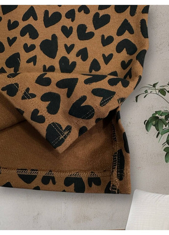 Коричневое платье No Brand (366668331)