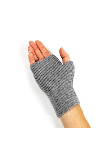 Митенки женские шерсть серые МИШЕЛЬ LuckyLOOK 586-222 (322789764)