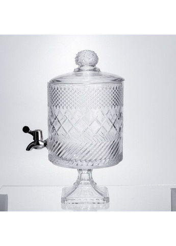 Лимонадница с краном на подставке стеклянная 4,5л HP-19-4 Yiwu (370801458)