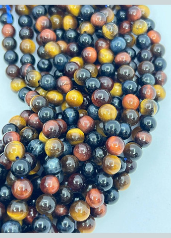 Соколине око на нитці без замка 6 мм 40 см No Brand (321963892)