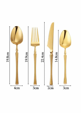Ложка столова золотого кольору Innsbruck з нержавійки. Прилади для ресторанів кафе та дому REMY-DECOR (293152622)