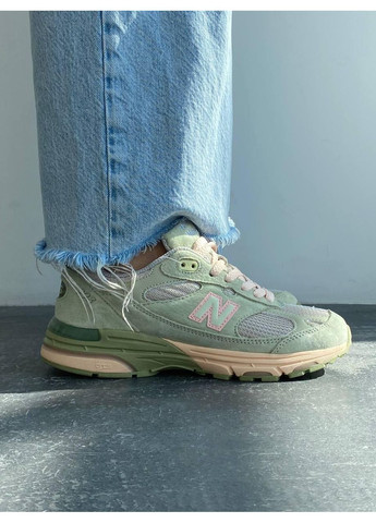 Сірі Осінні кросівки чоловічі new balance 993 green нью беланс 993 No Brand