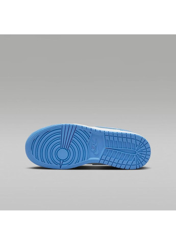 Белые кроссовки мужские 1 low se blue/white Air Jordan