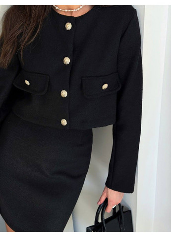 Твидовой костюм Модель 900 Черный Україна (355890303)