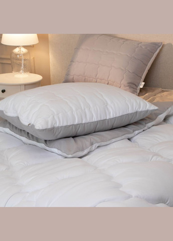 Ковдра 140х205 зимова силіконова Grey White Руно (316472135)