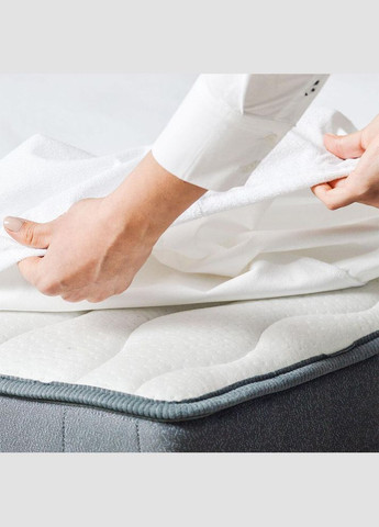 Наматрацник непромокальний 90х200х23 см Аква Стоп натяжний з гумкою по периметру захисний білий IDEIA (334726791)