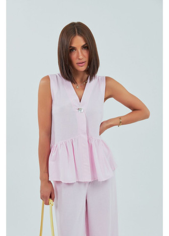 Классический костюм с жилеткой с оборками и брюками Lurex Костюм-двойка (370377244)