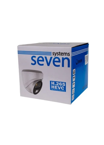 IP-відеокамера 5 Мп SEVEN IP-7215PA-DL black 2,8 мм з розумним подвійним підсвічуванням SEVEN Systems (361343111)