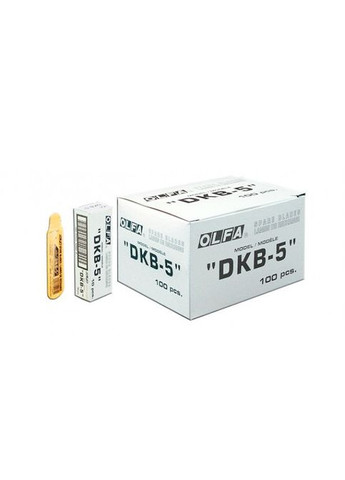 Лезо DKB5 з кутом нахилу 30° 74х9х0,38 мм 7 робочих сегментів пласиковий конверт 5 шт для SAC-1 A-1 (11701) Olfa (264745039)
