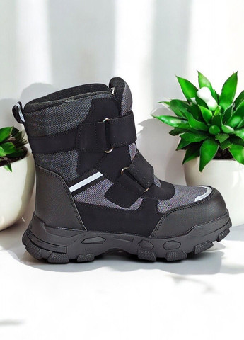 Зимові термо черевики дутики для хлопчика на овчині вовні та липучках ТОМ М 10737С Tom.M (305391847)