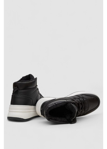 Кроссовки женские зимние на меху,, 248RAM014 Stilli чёрно-белые всесезоны (369974216)