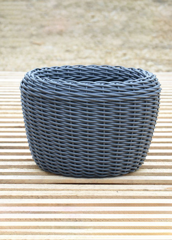 Кашпо 12 літрів (горщик для квітів та рослин),Вазон із штучного ротангу ручної роботи. Handmade (329193721)