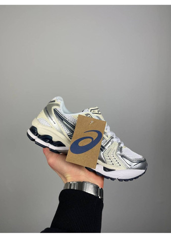 Бежевые демисезонные кроссовки мужские asics gel-kayano 14 white midnight асикс гель каяно 14 No Brand