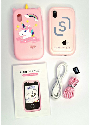 Іграшковий смартфон сенсорний принт Єдиноріжка SKU-KP-06PIN No Brand (368785954)