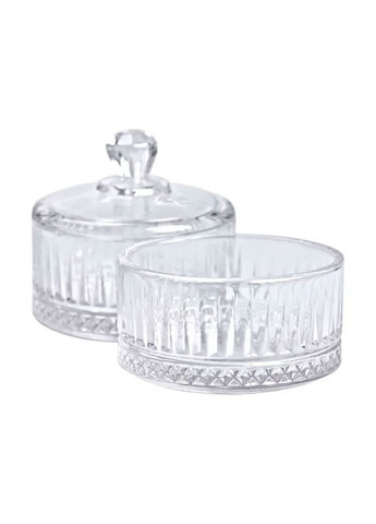 Цукерниця скляна дворівнева Ø 10 см кругла HP-YH-71 (A-033664) Yiwu (352769552)