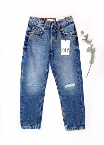 Синие джинсы 122 см синий артикул л825 Zara