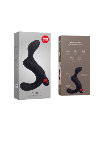 Массажер простаты DUKE black стимуляция промежности съемный виброшар вибратор для мужчин Fun Factory (314871679)